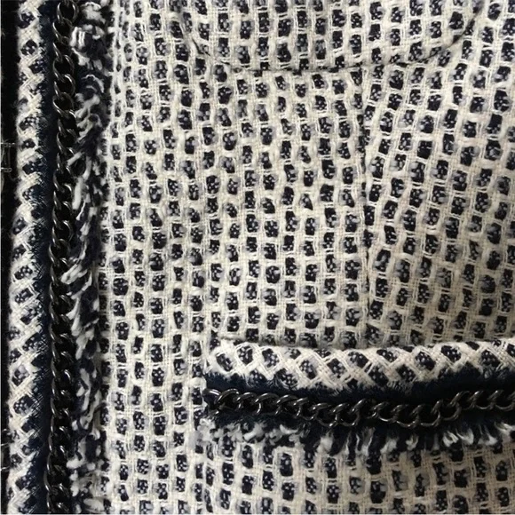 J.Crew chain detail tweed blazer jacket size 4